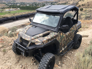 Polaris General 1.0 Vented Glass Windshield - Dunes 2 Dezert SXS