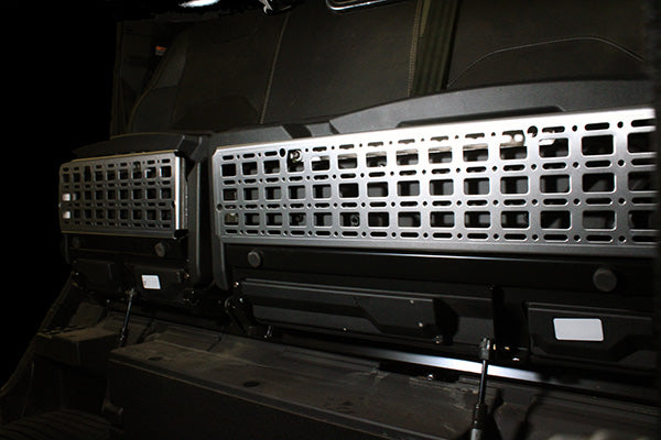 Polaris Xpedition Rear Seat 60/40 Molle Panel Pair – Black - Dunes 2 Dezert SXS