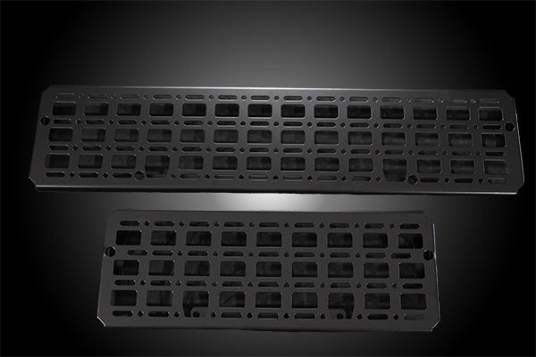 Polaris Xpedition Rear Seat 60/40 Molle Panel Pair – Black - Dunes 2 Dezert SXS