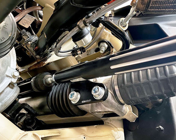 SANDCRAFT Steering Support for 2018–2024 CAN-AM 72" with billet tie rods, clevis brackets, and complete mounting hardware