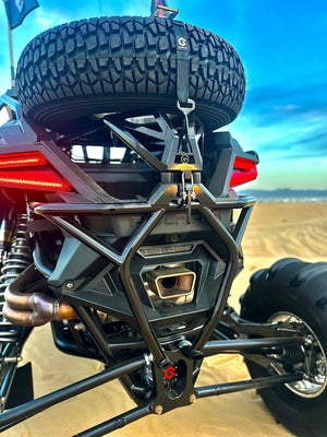 POLARIS RZR PRO R - REAR BUMPER TIRE CARRIER COMBO - Dunes 2 Dezert SXS