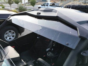 Moto Armor Tinted Polycarbonate Visor for Can-Am Maverick X3 – Sun Shield, No-Mod Install, Aggressive Roof Line Styling