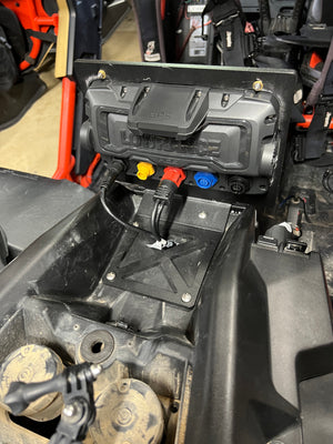 SFM Can-Am X3 Lowrance HDS7 Mount – Heavy-Duty Top Panel - Dunes 2 Dezert SXS