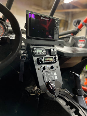 SFM Can-Am X3 Lowrance HDS7 Mount – Heavy-Duty Top Panel - Dunes 2 Dezert SXS