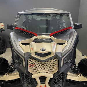 Can-Am X3 Air Vent Scoops for 2.0 Windshield - Dunes 2 Dezert SXS