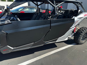 Steel-frame X3 MAX suicide doors for Can-Am Maverick, powder-coated semi-flat black