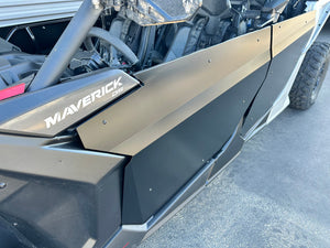 Can-Am Maverick X3 MAX aftermarket suicide doors with integrated arm rests, semi-flat black finish