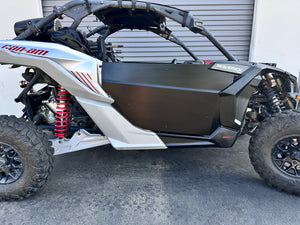 USA-made Dirt Specialties X3 stub doors for 2017-2026 two-seat Can-Am Maverick X3