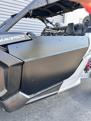 Dirt Specialties stub suicide doors for two-seat Can-Am Maverick X3, semi-flat black powder coat