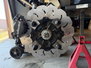 Madigan Motorsports Defender Big Brake Kit on a Can-Am Defender — finish detail