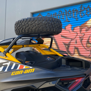Can-Am Maverick R Above The Roof Dual Clamp Spare Tire Mount - Dunes 2 Dezert SXS
