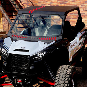 Kawasaki KRX Vented Glass Windshield - Dunes 2 Dezert SXS