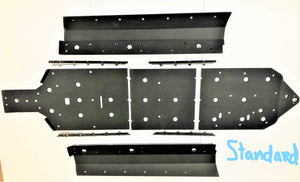 Trail Armor skid plates for Honda Talon 4-seat (2020–2025) protect the underside, shown installed on the vehicle in the image.