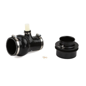 High-flow billet and silicone intake kit for 2017–2019 Can-Am X3 R. Replaces restrictive OEM air tube, fits stock airbox, boosts airflow by 66%