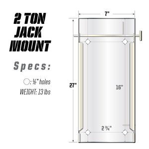 2 Ton Beast Jack Mount 2.0 | Pro Eagle