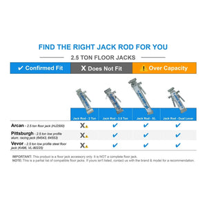 Jack Rod Floor Jack Safety Tool Locking Support - Dunes 2 Dezert SXS