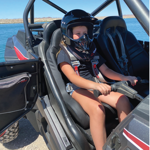 Aces Racing Apex Junior Seat | Kids UTV Booster Suspension Seat - Dunes 2 Dezert SXS