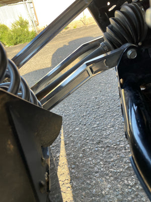 LM UTV Kawasaki Teryx KRX 1000 High Clearance Radius Rods laid out as a complete kit