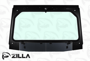 Full glass windshield with vent and wiper for Kawasaki KRX 1000, 2020–2025, by UTVZILLA – for stock cage fitment only