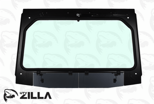 Full glass windshield with vent and wiper for Kawasaki KRX 1000, 2020–2025, by UTVZILLA – for stock cage fitment only
