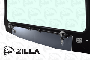 Full glass windshield with vent and wiper for Kawasaki KRX 1000, 2020–2025, by UTVZILLA – for stock cage fitment only