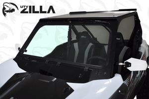 Full glass windshield with vent and wiper for Kawasaki KRX 1000, 2020–2025, by UTVZILLA – for stock cage fitment only