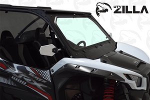 Full glass windshield with vent and wiper for Kawasaki KRX 1000, 2020–2025, by UTVZILLA – for stock cage fitment only