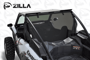 Tinted rear polycarbonate window for 2020–2024 Kawasaki KRX 1000 with CNC precision fit