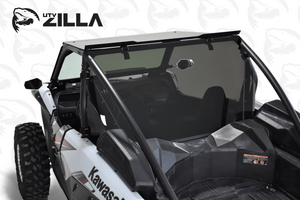 Tinted rear polycarbonate window for 2020–2024 Kawasaki KRX 1000 with CNC precision fit