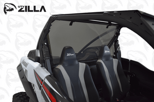 Tinted rear polycarbonate window for 2020–2024 Kawasaki KRX 1000 with CNC precision fit