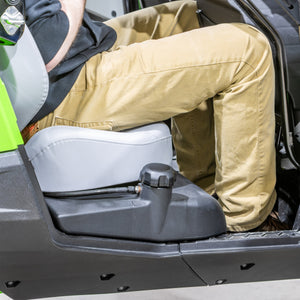 RPM auxiliary fuel tank installed under the passenger-side rear seat of a Teryx H2