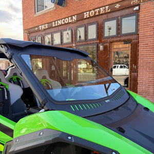 Kawasaki Teryx H2 Vented Glass Windshield - Dunes 2 Dezert SXS