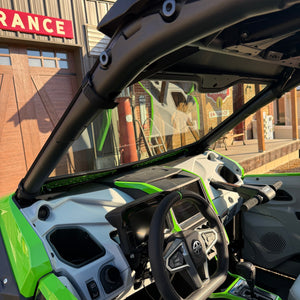 Kawasaki Teryx H2 Vented Glass Windshield - Dunes 2 Dezert SXS