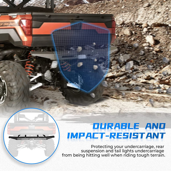 Rear Bumper with Light For 2018-2022 Polaris Ranger XP 1000/ Crew XP 1000 (#OE: 2882529) - Kemimoto