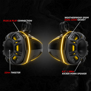 Can-Am Maverick R Phase-6 K-Spec 1400W 6-Speaker System | SSV Works