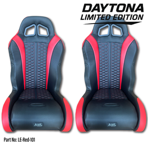 Aces Racing Limited Edition Daytona 101 suspension seats in red