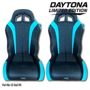 Aces Racing Limited Edition Daytona 101 suspension seats in teal