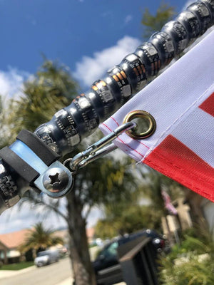 LED WHIP FLAG MOUNTS - TWO PAIRS - Dunes 2 Dezert SXS