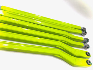LM UTV Can-Am Maverick X3 high clearance radius rods in Manta Green powder coat