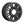 KS250 BL 15X6 4X156 S-BLK BLK-RING 38MM