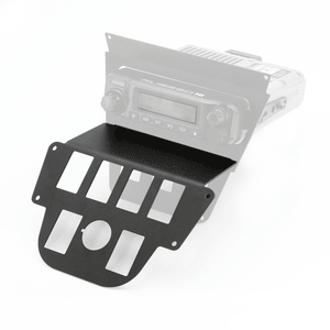 Rugged Radios 2026 Polaris RZR Pro R lower accessory panel options shown in rocker switch and Switch Pros 8