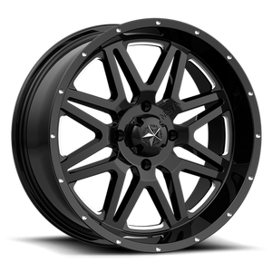 VIBE UTV 14X7 4X137 MILLED G-BLACK 00MM