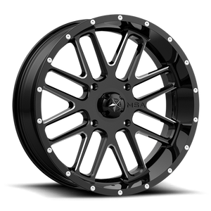 BANDIT UTV 22X7 4X137 G-BLK MILL 00MM