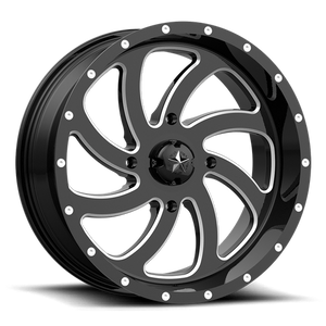 SWITCH UTV 20X7 4X156 G-BLK MILL 00MM