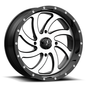SWITCH UTV 18X7 4X137 MACH G-BLK 00MM