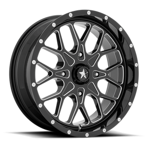 PORTAL UTV 15X7 4X156 115 G-BLK-MILL +10