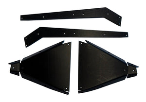 HCR Racing UHMW skid plates designed for 72" Can-Am X3 suspension kits and trailing arms with superior wear and impact resistance