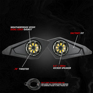 Can-Am Maverick R 6.5" Lower Door Speaker Pods | SSV Works