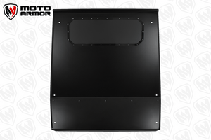 Moto Armor aluminum roof with tinted polycarbonate sunroof and rear spoiler for Kawasaki KRX 1000 UTV, fits 2018–2024 models