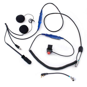 Rugged Radios RACE SERIES race-grade handlebar push to talk button with Rugged connector for moto riders